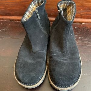 Birkenstock Melrose Boot Black Suede Women's 40